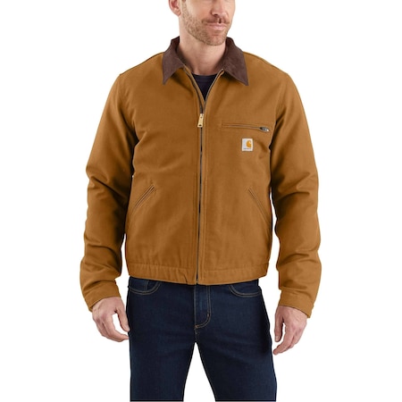 Carhartt Relaxed Fit Duck Blanket-Lined Detroit Jacket, Carhartt Brown, 2XL, REG 103828-BRN2XLREG